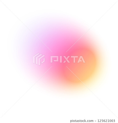 Abstract gradient background with soft blue and green hues, blurred fluid shapes, grainy watercolor texture, neon light mesh effect. Flat vector illustration isolated on white background. 125621003