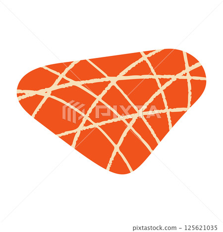 Abstract paper cutout shapes, organic geometric figures inspired, colorful summer texture, creative kid friendly design. Flat vector illustration isolated on white background. Abstract paper cutout shapes, organic geometric figures inspired, colorful summer texture, creative kid friendly design. Flat vector illustration isolated on white background. 125621035