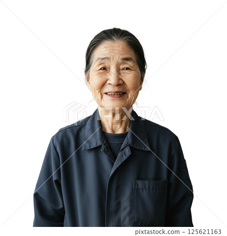 Seniors in work clothes 125621163