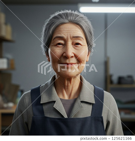 Smiling elderly 125621166