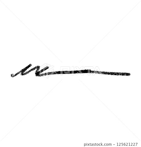 Hand-drawn scribble texture with crayon, pencil, and charcoal strokes. Chalk doodle effect, rough sketch marks and paint brush lines. Flat vector illustration isolated on white background. 125621227