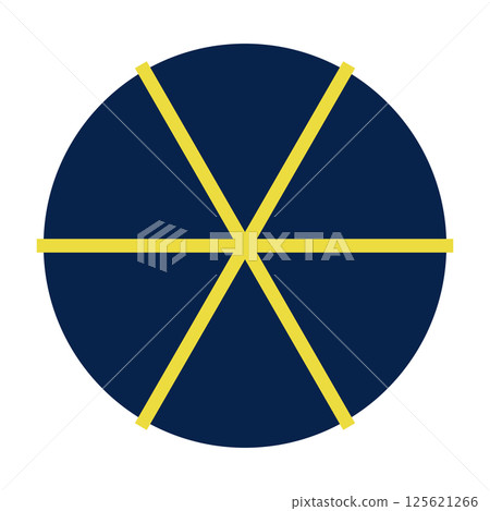 Colorful pie chart set with divided sections, circular infographic elements, geometric data visualization wheel, segmented diagram for statistics. Flat vector illustration isolated 125621266