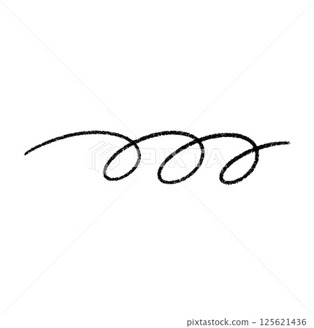 Flexible coil spring spiral. Thin wire curves in bouncing zigzag shapes. Flat vector illustration isolated on white background. 125621436