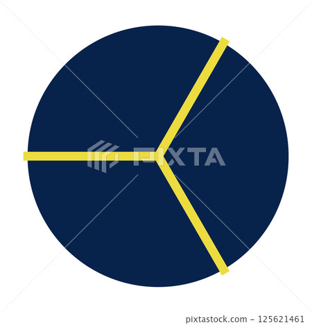 Colorful pie chart set with divided sections, circular infographic elements, geometric data visualization wheel, segmented diagram for statistics. Flat vector illustration isolated 125621461
