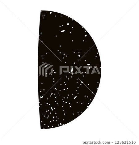 Lunar moon phases with crescent, half, and full cycle, celestial night sky elements, black and white astronomy icon set. Flat vector illustration isolated on white background. Lunar moon phases with crescent, half, and full cycle, celestial night sky elements, black and white astronomy icon set. Flat vector illustration isolated on white background. 125621510