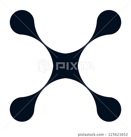 Organic connect pattern with metaball molecules. Geometric blob shapes and fluid dots. Flat vector illustration isolated on white background. Organic connect pattern with metaball molecules. Geometric blob shapes and fluid dots. Flat vector illustration isolated on white background. 125621652