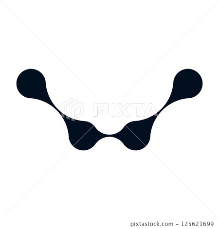 Organic connect pattern with metaball molecules. Geometric blob shapes and fluid dots. Flat vector illustration isolated on white background. Organic connect pattern with metaball molecules. Geometric blob shapes and fluid dots. Flat vector illustration isolated on white background. 125621699