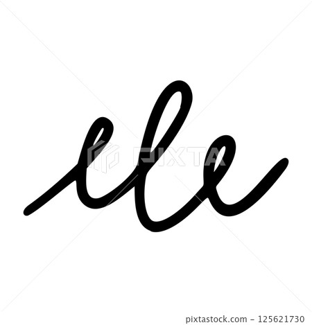 Comic movement lines and expressive shapes with fun graphic effects. Hand-drawn cartoon elements including arrows, marks, and brush strokes. Flat vector illustration isolated on white background. 125621730