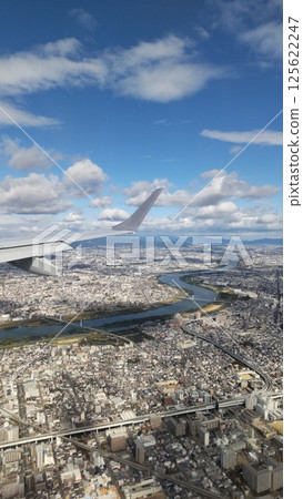 從飛機上看到的淀川 從飛機上看到的淀川 125622247