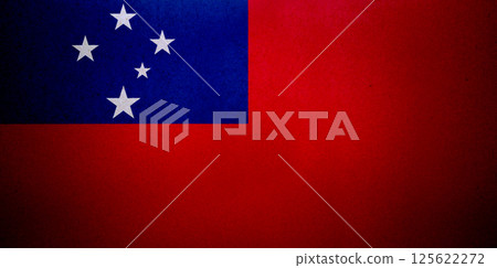 Flag of Samoa on a paper Flag of Samoa on a paper 125622272