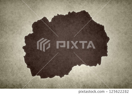 Map of North Macedonia on a paper Map of North Macedonia on a paper 125622282