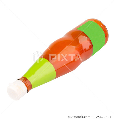 Chili sauce bottle on white background Chili sauce bottle on white background 125622424