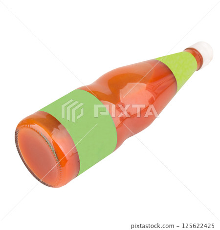 Chili sauce bottle on white background Chili sauce bottle on white background 125622425