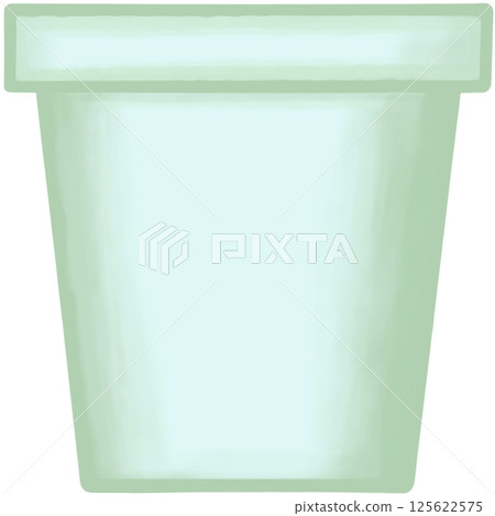 Lovely style and colors of a green ceramic terracotta pot for grow plant. Lovely style and colors of a green ceramic terracotta pot for grow plant. 125622575