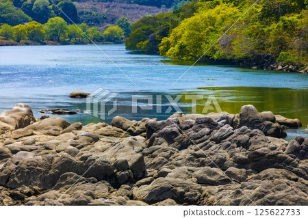 Seta River with fresh greenery Seta River with fresh greenery 125622733