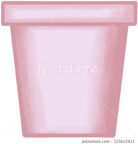 Lovely style and colors of a pink ceramic terracotta pot for grow plant. Lovely style and colors of a pink ceramic terracotta pot for grow plant. 125622811