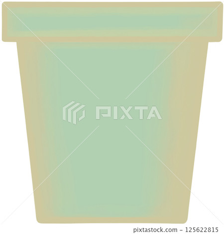 Lovely style and colors of a green ceramic terracotta pot for grow plant. Lovely style and colors of a green ceramic terracotta pot for grow plant. 125622815