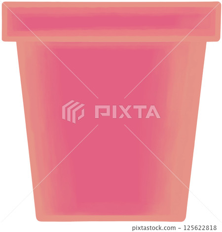 Lovely style and colors of a pink ceramic terracotta pot for grow plant. Lovely style and colors of a pink ceramic terracotta pot for grow plant. 125622818