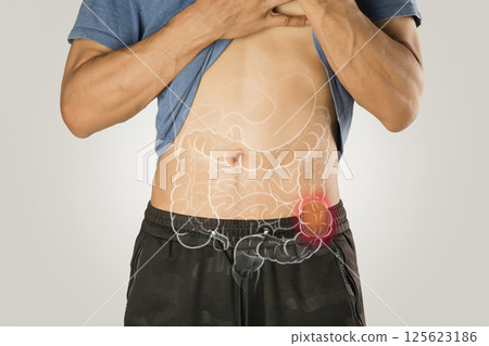 Constipation may lead to severe lower abdominal discomfort. 125623186