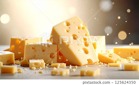 Rich Quattro Cheese Luxurious Dinner Table 4 125624350