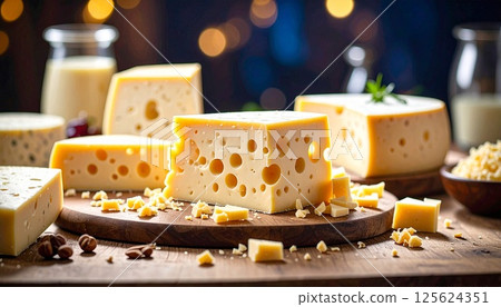 Rich Quattro Cheese Luxurious Dinner Table 3 125624351