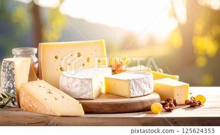 用濃鬱的夸特羅起司烹調的奢華大餐 1 125624353