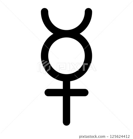mercury alchemy icon mercury alchemy icon 125624412