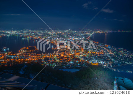 從函館山眺望函館的夜景 125624618