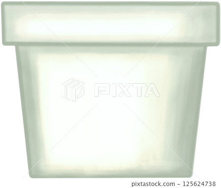 Lovely style and colors of a grey ceramic or terracotta pot for growing plants. Lovely style and colors of a grey ceramic or terracotta pot for growing plants. 125624738