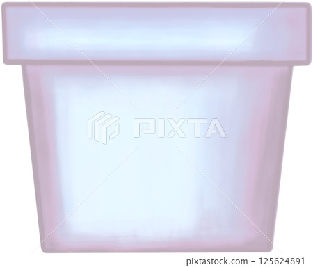 Lovely style and colors of a purple ceramic or terracotta pot for growing plants. Lovely style and colors of a purple ceramic or terracotta pot for growing plants. 125624891