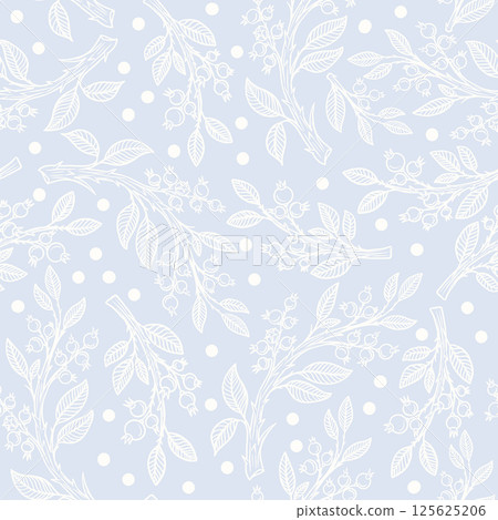 Seamless pattern with cranberries. Seamless pattern with cranberries. 125625206