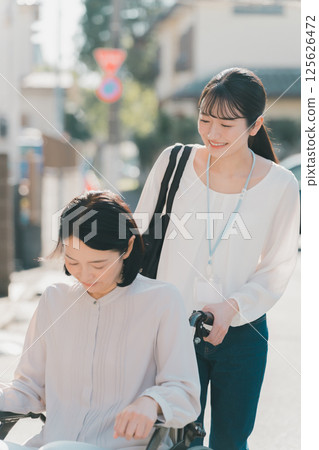 Going out support/helper accompaniment service 125626472