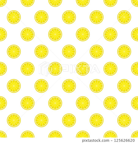 Lemon vector citrus seamless pattern. Lemon vector citrus seamless pattern. 125626620