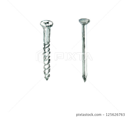 Nails and screws 125626763