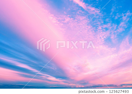 Pink-blue sky at sunset. Gradient color. Sky texture. Abstract nature background Pink-blue sky at sunset. Gradient color. Sky texture. Abstract nature background 125627493