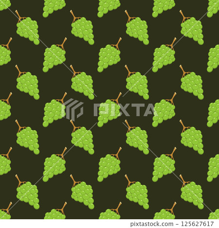 Seamless pattern green grapes line doodle hand drawing abstract isolated on background. Seamless pattern green grapes line doodle hand drawing abstract isolated on background. 125627617