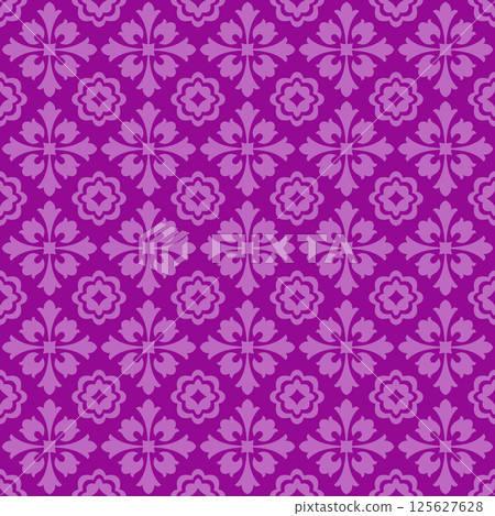 Damask seamless pattern for design vector Illustration. Damask seamless pattern for design vector Illustration. 125627628