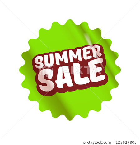 Summer sale round green sticker isolated on white. Price sticker, sale sticker, price tag, retro label, sale or discount sticker, promotional badge set, shopping label png. Summer sale poster banner Summer sale round green sticker isolated on white. Price sticker, sale sticker, price tag, retro label, sale or discount sticker, promotional badge set, shopping label png. Summer sale poster banner 125627803