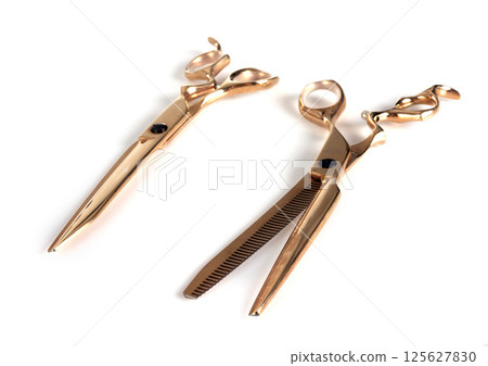 pair of scissors in studio 125627830