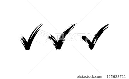 Minimal Brush Tick Symbol. A clean yet dynamic brush-style tick created with minimalistic strokes, adding a touch of motion and energy to any checklist, UI, or project. Minimal Brush Tick Symbol. A clean yet dynamic brush-style tick created with minimalistic strokes, adding a touch of motion and energy to any checklist, UI, or project. 125628711