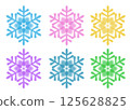 Snow crystal icon 125628825