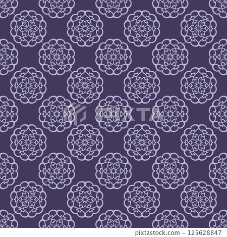 Damask seamless pattern for design vector Illustration. Damask seamless pattern for design vector Illustration. 125628847