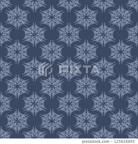 Vector damask seamless pattern element. Vector damask seamless pattern element. 125628893