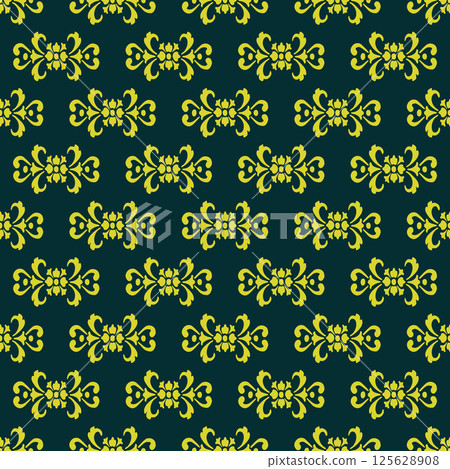 Trendy seamless vector floral pattern vector illustration. Trendy seamless vector floral pattern vector illustration. 125628908