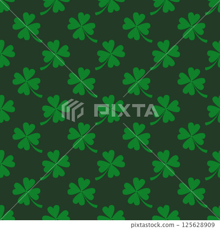 Seamless pattern with a happy patrick day theme and dominant green color. Seamless pattern with a happy patrick day theme and dominant green color. 125628909
