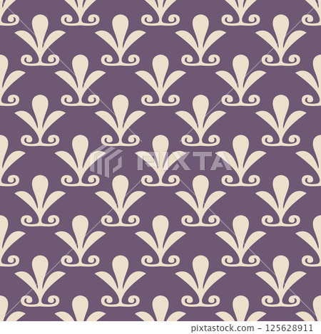 Seamless floral pattern vector illustration. 125628911