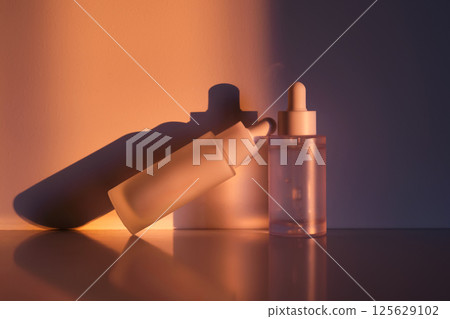 Cosmetic products for skin care in the rays of the setting sun. Cosmetic products for skin care in the rays of the setting sun. 125629102
