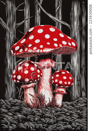 Classic red fly agaric 125630006
