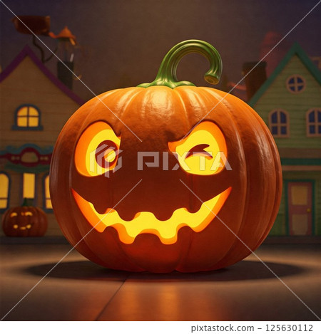 萬聖節南瓜和小南瓜 萬聖節南瓜和小南瓜 125630112