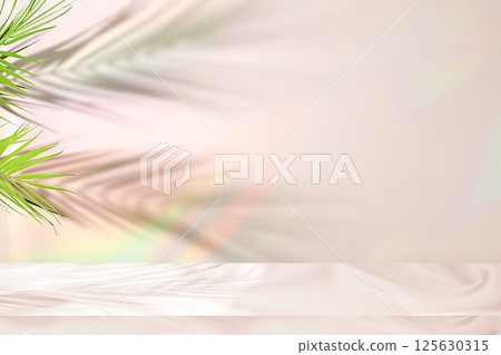 Minimal abstract background for cosmetic products presentation,Premium empty podium with shadows on sunny elegant background,template for design,screen banner,podium on pedestal Minimal abstract background for cosmetic products presentation,Premium empty podium with shadows on sunny elegant background,template for design,screen banner,podium on pedestal 125630315